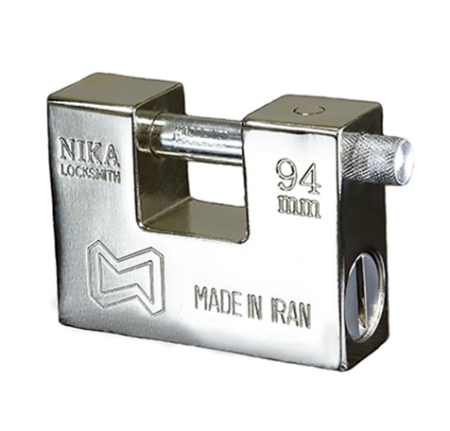 تصویر از قفل کتابی سایز 94 لاکچری نیکا + 5 کلید کامپیوتری