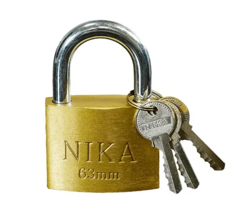 تصویر از قفل آویز پایه کوتاه نیکا سایز 63 میلی متر