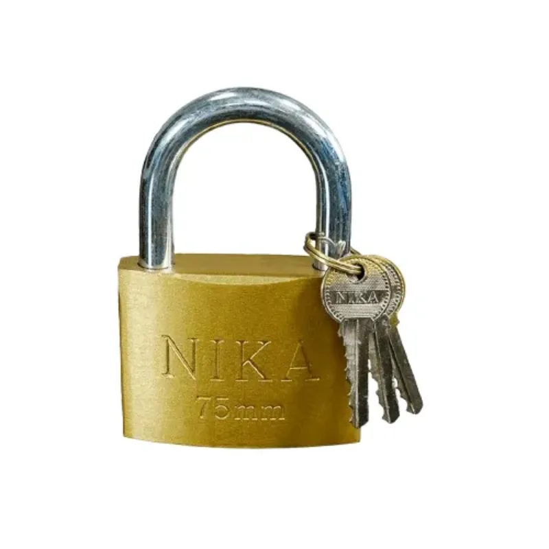 تصویر از قفل آویز پایه کوتاه نیکا سایز 75 میلی متر