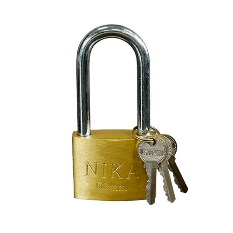 تصویر از قفل آویز پایه بلند نیکا سایز 63 میلی متر