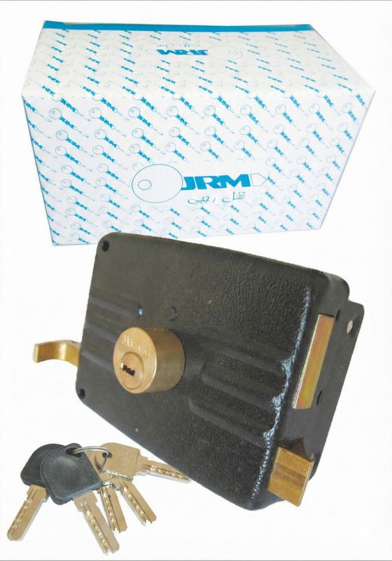 تصویر از قفل حیاطی رجبی ۶۶۲۴ C طرح ایزو ۵ کلید کامپیوتری