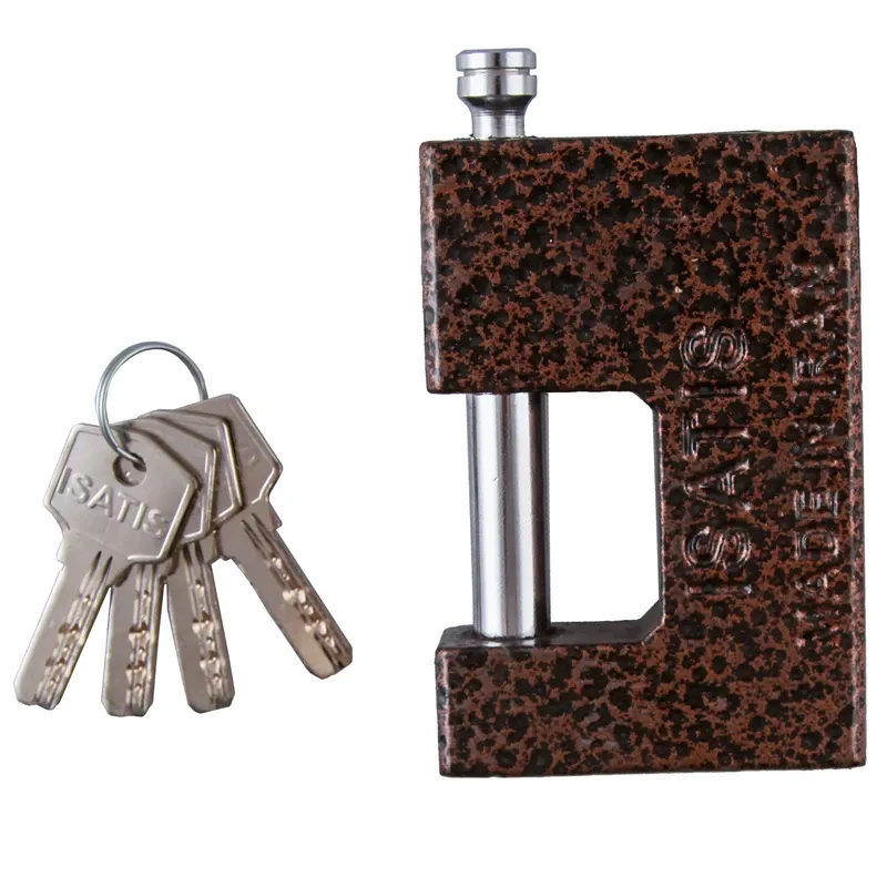 تصویر از قفل کتابی  سایز ۸۵ ایساتیس فولادی