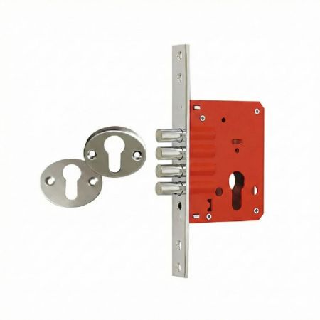 تصویر از قفل ایمنی پهن ۴ لول دلتا کد ۰۶۰ با رزت سوئیچی