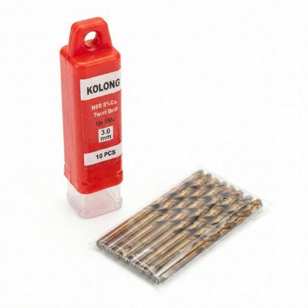 تصویر از مته کبالت کولونگ سایز 3 میلی متر بسته 10 عددی